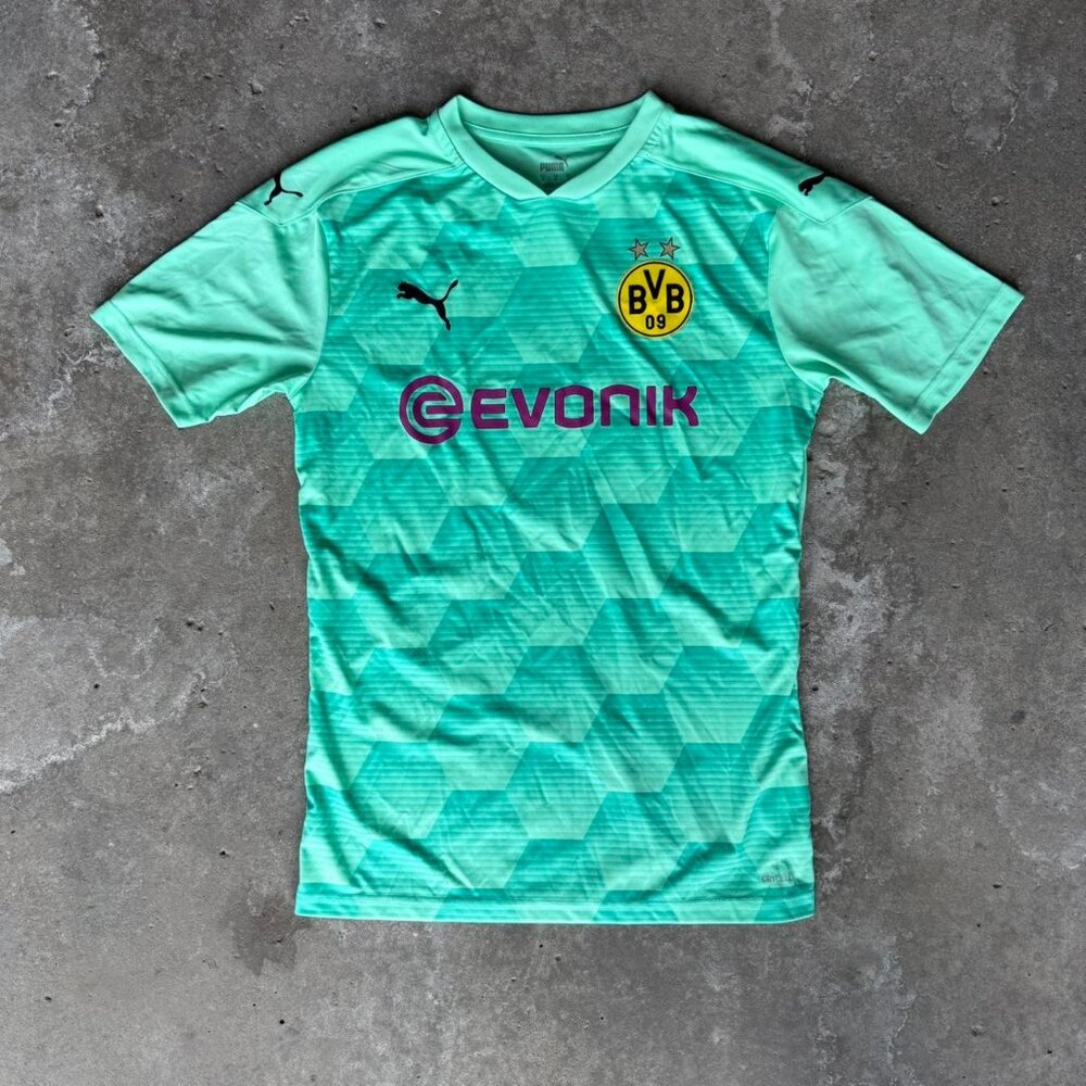 Puma Borussia Dortmund BVB Green Practice Jersey • Soccer • Size M